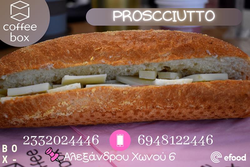 PROSCCIUTTO: Ολόφρεσκα χειροποίητα γευστικά κρύα σάντουιτς από το Coffee box