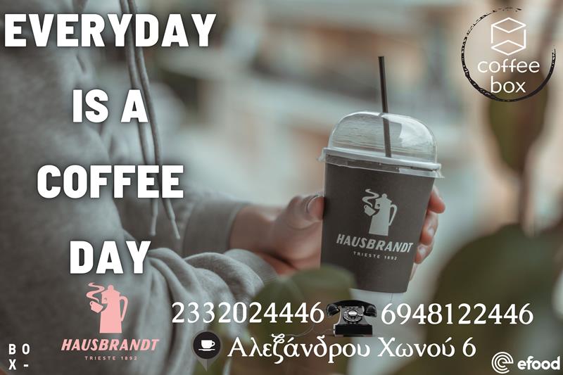 Coffee box: Everyday is coffee day