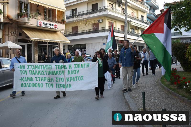 Συλλαλητήριο αλληλεγγύης στον Παλαιστινιακό λαό από το Εργατικό Κέντρο Ημαθίας «ΓΕΩΡΓΙΟΣ ΒΟΥΤΥΡΑΣ» (video+φωτορεπορτάζ)