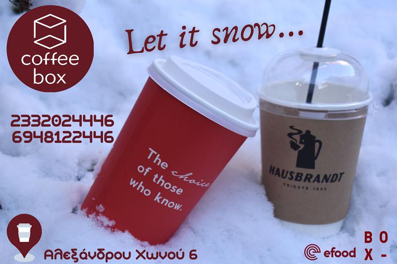 Coffee box: Απολαυστικός καφές σε χιονισμένο τοπίο