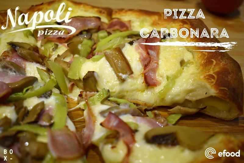 Pizza Carbonara από την pizza Napoli