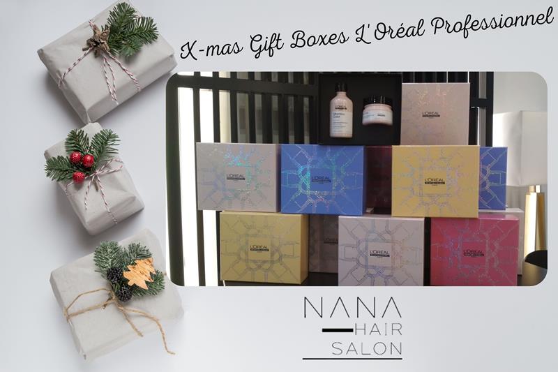Μοναδικές δωροπροτάσεις με ταX-mas Gift Boxes της L'Oréal Professionnel  για τις φετινές γιορτές από το NANA HAIR SALON