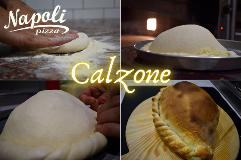 Ζουμερά Calzone από την pizza Napoli 