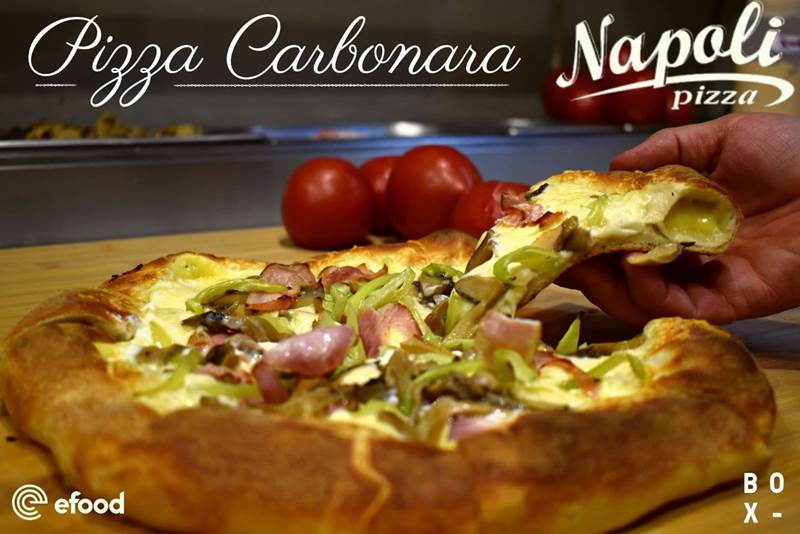 Pizza Carbonara από την pizza Napoli