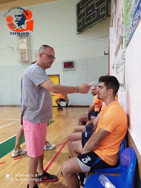 Handball: Καθημερινή θερμομέτρηση για τον Ζαφειράκη 