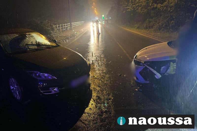 Τροχαίο ατύχημα στην είσοδο της Νάουσας