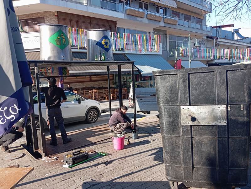 Εργασίες συντήρησης και επισκευής των  υπόγειων  κάδων της Νάουσας