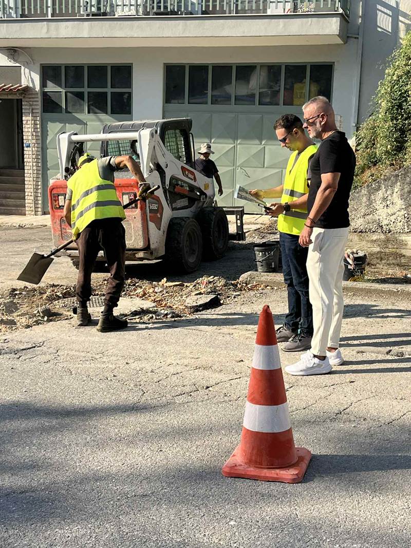 Αποκατάσταση οδοστρώματος από τη ΔΕΥΑΝ 