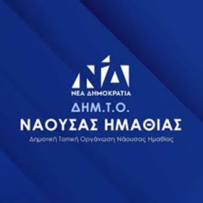 Ο πρόεδρος και τα μέλη της Δημ.Τ.Ο. Ν.Δ Νάουσας 