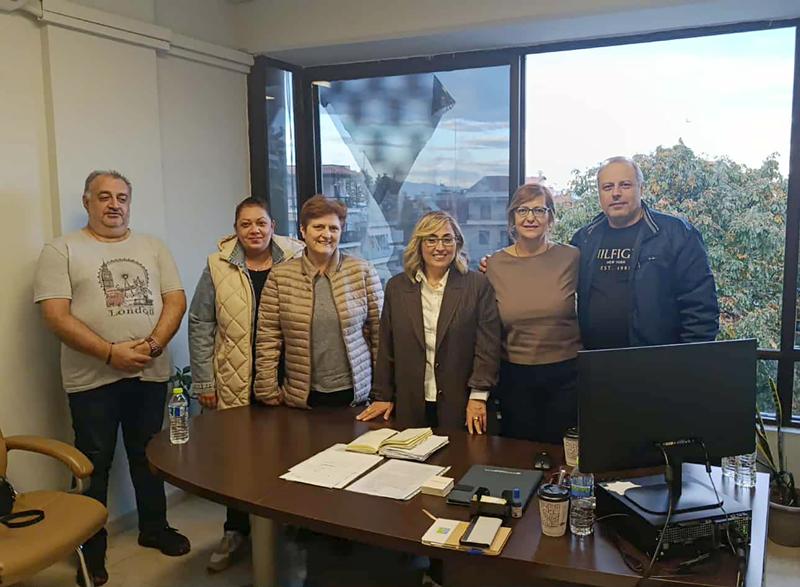 Συνάντηση της Βουλευτή Ημαθίας της Νέας Δημοκρατίας Στέλλας Αραμπατζή με το Σωματείο Εργαζομένων του Νοσοκομείου Νάουσας