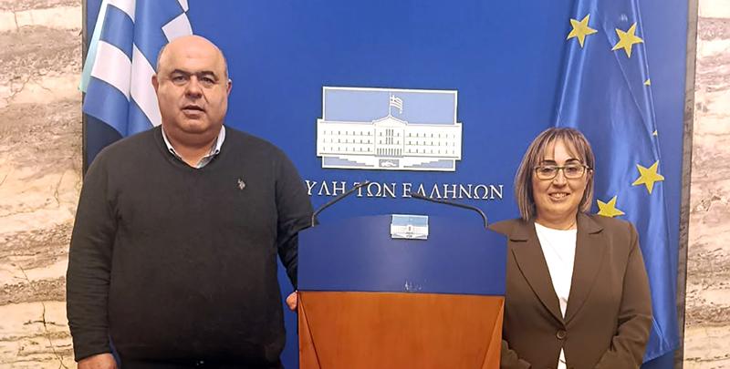 Συνάντηση της Βουλευτού Ημαθίας κ. Στέλλας Αραμπατζή με τον Πρόεδρο του ΕΛΓΟ-ΔΗΜΗΤΡΑ κ. Σπύρο Μάμαλη – Στο επίκεντρο η ενίσχυση του πρωτογενούς τομέα και νέες αναπτυξιακές πρωτοβουλίες για την Ημαθία