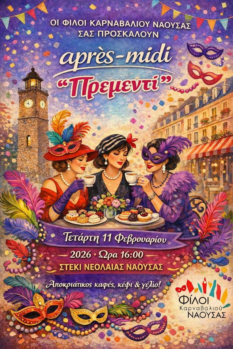 Αποκριάτικο «Πρεμεντί» από τους Φίλους Καρναβαλιού Νάουσας 